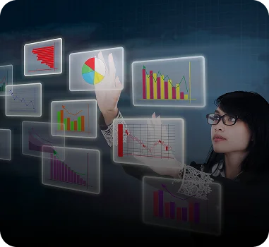 Integrates text, animation & charts for richer visuals